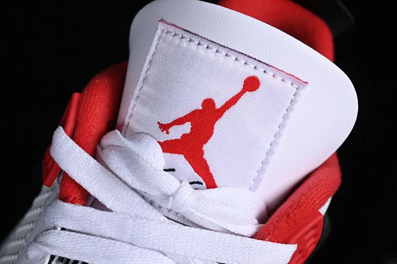 All categories Air Jordan Jordan series basketball shoes Air Jordan 4 LJR version Air Jordan 4 Retro "Fire Red" AJ4 Joe 4 white red flame red basketball shoes DC7770-160